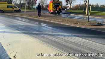 Entre Arras et Saint-Laurent-Blangy, un camion perd son chargement d'eau savonneuse - Le Journal de Montreuil