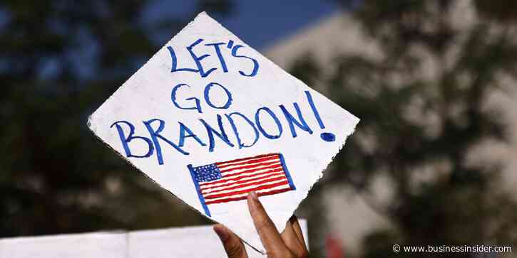 A US military base vendor sold foot-tall, Donald Trump-shaped bears featuring the anti-Biden insult 'Let's Go Brandon'