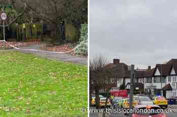 Alleyway in Edgware sealed off by police