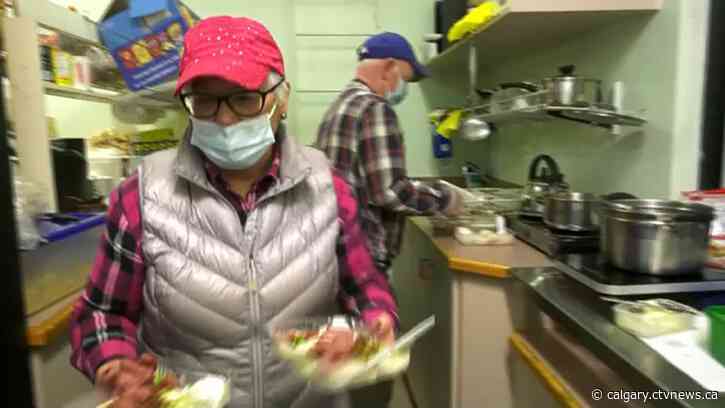 Martin and Lorraine Doyle serving up some of the finest perogies out of the Stu Peppard arena
