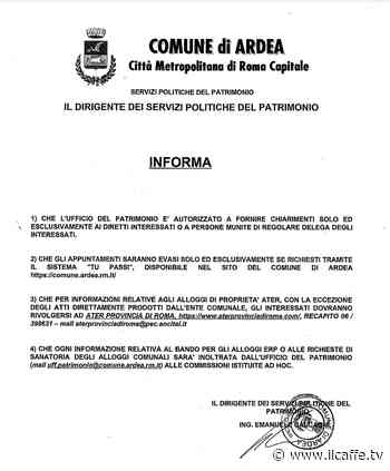 Ardea, case popolari. Il dirigente: "Chiarimenti solo ai diretti interessati" - Il Caffè.tv