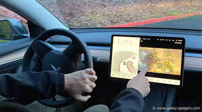 Tesla disables video games for passengers while the car is moving