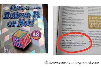 Comox Valley Record gets Courtenay into Ripley's Believe It Or Not – Comox Valley Record - Comox Valley Record