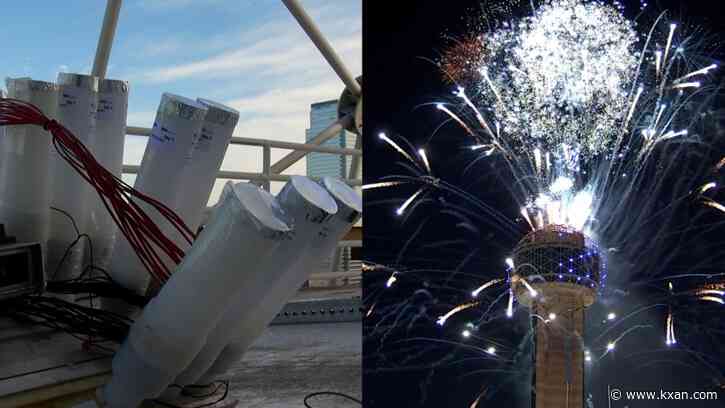 Installation underway for biggest NYE fireworks show in Central time zone