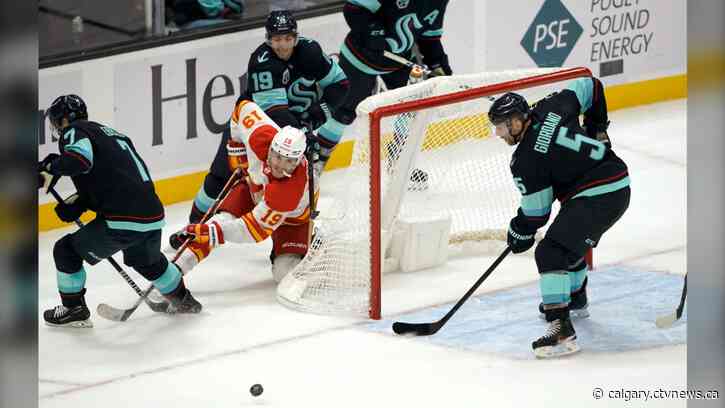 Tkachuk, Gaudreau lead Calgary Flames to 6-4 win over Seattle Kraken