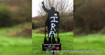 Outrage as Captain Tom memorial sprayed with disgusting graffiti - Grimsby Live