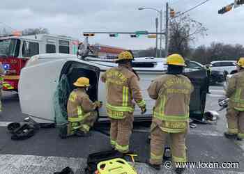 AFD working to rescue driver stuck in vehicle after crash