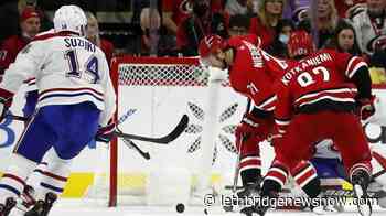 Raanta, Teravainen help Carolina Hurricanes beat Montreal Canadiens in return - Lethbridge News Now
