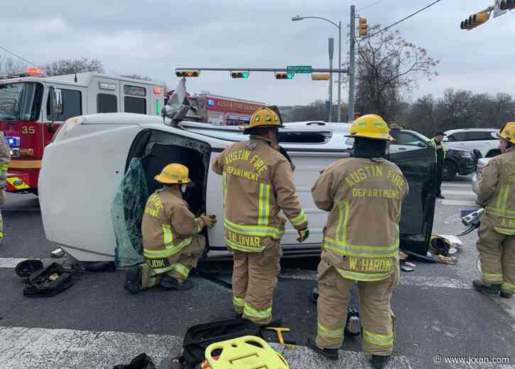 AFD rescues driver stuck in vehicle after crash