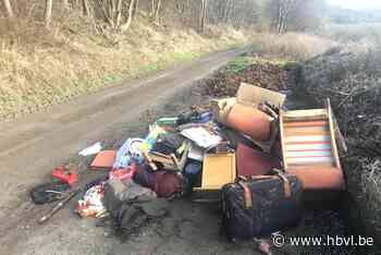 Fietser ontdekt enorm sluikstort langs kanaal in Vroenhoven - Het Belang van Limburg