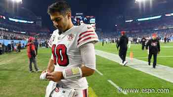 Injury updates for Jimmy Garoppolo, Derek Carr, Jared Goff and more