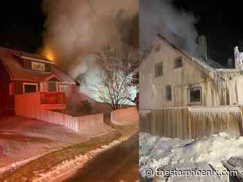 Saskatoon firefighters battle New Year's Eve house fire