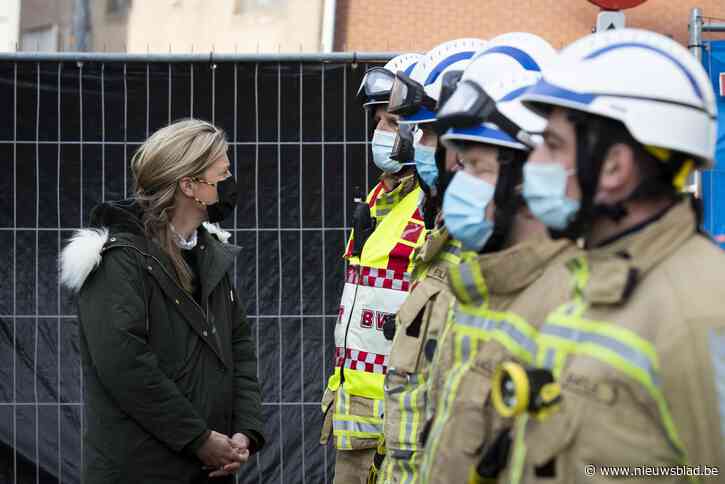 Minister Verlinden en gouverneur bezoeken rampsite Turnhout: “Hulpdiensten bedanken voor hun moed en dapperheid”