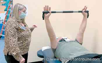 Porter officer goes through physical therapy as he recovers from pursuit-related crash - Chesterton Tribune