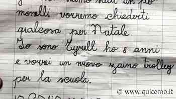 In volo da Erba a Treviso: la letterina di tre bimbi a Babbo Natale atterra nel giardino di una famiglia generosa - QuiComo