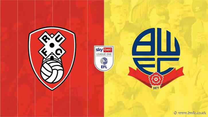 🗞️ Preview: Rotherham United vs. Bolton Wanderers - News - Bolton Wanderers