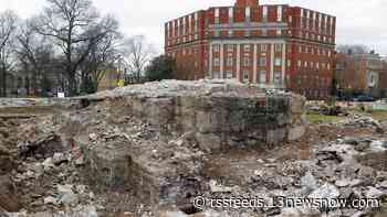 Pedestal where Lee statue stood in Va. capital fully removed