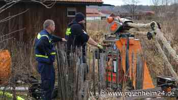 Heizöl fließt in den Aubach bei Bad Feilnbach – Feuerwehr und THW errichten Ölsperre