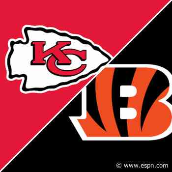 Follow live: Chiefs visit Bengals in showdown of two of AFC's top teams