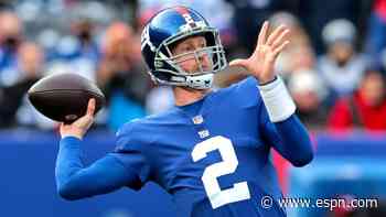 Giants' Glennon off to rough start against Bears