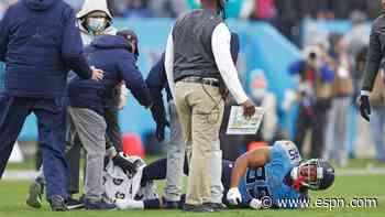 Titans lose TE Pruitt to gruesome ankle injury