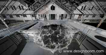 ryoichi kurokawa superimposes 3D data of architecture + nature into mind-bending installations - Designboom