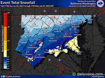 SNOW: 4 Inches Forecast For Philadelphia, Baltimore | Gloucester Daily Voice - Northern Highlands Daily Voice