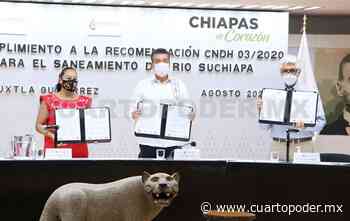 REC firma convenio para sanear el río Suchiapa - cuartopoder.mx