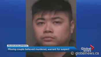 Warrant issued for man wanted for 1st-degree murder of missing Markham couple - Globalnews.ca