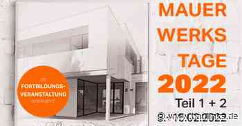 Mauerwerkstage 2022 noch einmal online