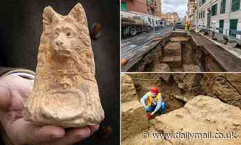 Archaeology: Funerary complex dating back up to 2,000 years dug up in Rome included a dog statue