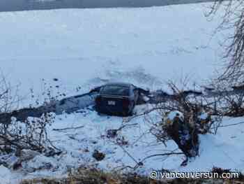 Passerby rescues Kamloops woman after her car lands in icy North Thompson River - Vancouver Sun