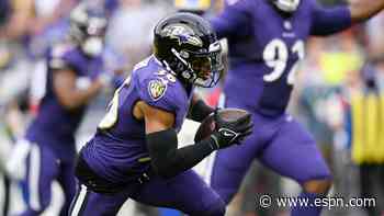 Ravens snag pick-six from Rams' Matthew Stafford, his fourth of the season - ESPN