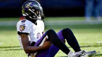 Baltimore Ravens QB Lamar Jackson misses third straight game with ankle injury - ESPN