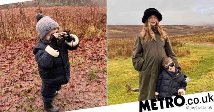 Rosie Huntington-Whiteley gives rare glimpse of idyllic countryside family life as she celebrates New Year