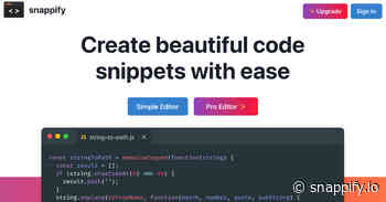 Snappify - Create beautiful code snippets with ease