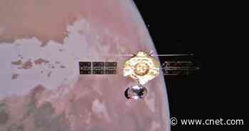 China's Mars spacecraft shows off in spectacular selfie shots     - CNET