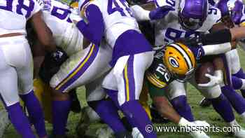 A.J. Dillon plunges into the end zone on four-yard TD run vs. Vikings - NBC Sports