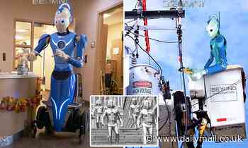 his hi-tech invention looks just like a Doctor Who villain... but don't worry, it's here to help 