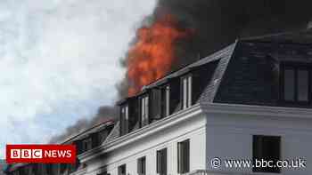 South Africa parliament fire flares up again