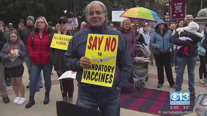 Hundreds Protest Vaccine Mandate For Children At California State Capitol