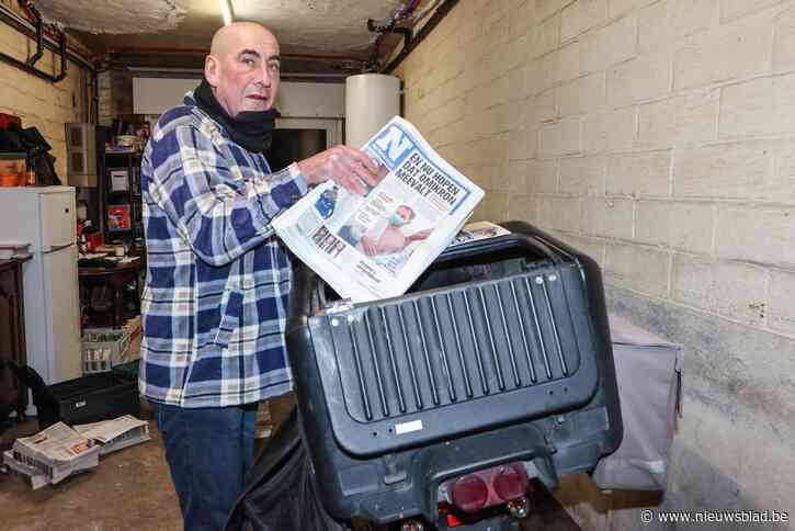 Kersvers schepen, maar toch geeft hij krantenronde niet op: “De mensen vinden dat goed, ‘ne mens van het volk’”