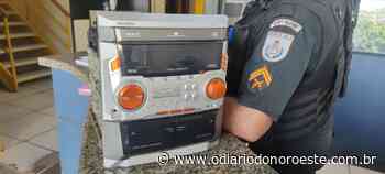 Itaperuna – Denúncia leva polícia recuperar aparelho de som furtado - O Diário do Noroeste