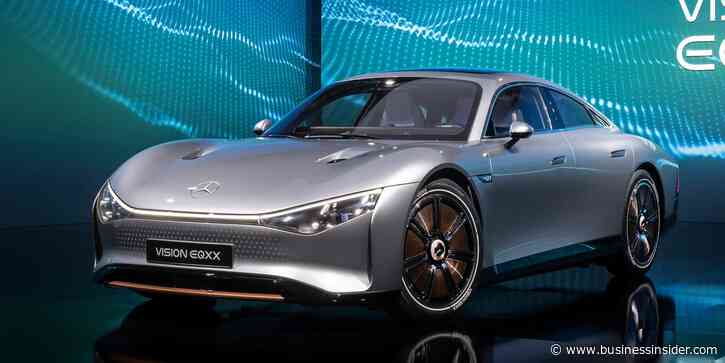 Mercedes-Benz revealed a sleek electric car with Tesla-crushing range, solar panels, and a 47.5-inch screen