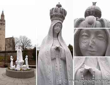 Our Lady of Fatima statue near national shrine in Washington vandalized - The Catholic Sun