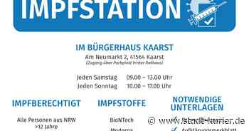 Kampf gegen Corona: Impfangebot von Stadt Kaarst und Rhein-Kreis : Kaarst schleunigst durchimpfen - Stadt-Kurier