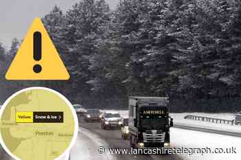 Lancashire weather: Yellow weather warning for ice and snow