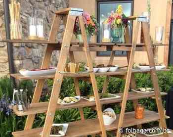 Estante decorativa em forma de escada, aprenda a fazer a sua - FolhaGO
