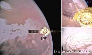 China's Mars orbiter Tianwen-1 snaps a series of 'selfies'