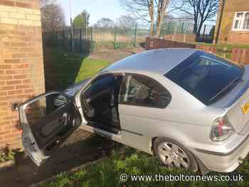 BMW seized after driver crashes through bollard in Breightmet, Bolton in bid to escape police